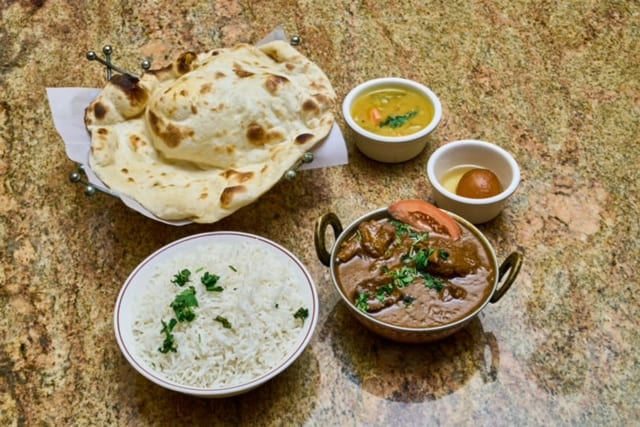 Lunch Combo - 3 (Goat / Lamb / Shrimp) — $13.99