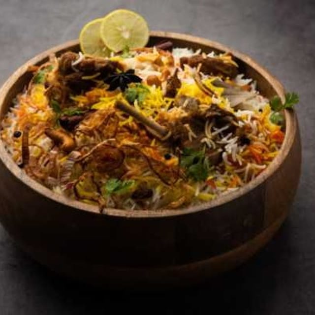 Goat Biryani.