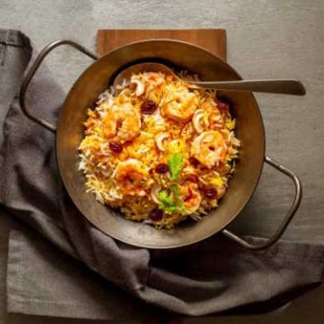 Shrimp Biryani.